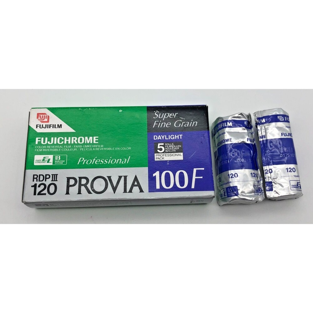 Fujifilm Fujichrome Provia RDP III 120 Color Film Expired 2002-10 NEW 2-Pack
